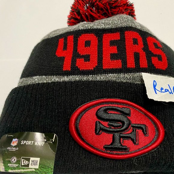 New Era Other - RARE 100% New Era 2016 San Francisco 49ers BLACK ALT Sport Knit Hat Beanie cap